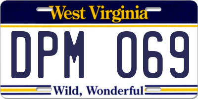 WV license plate DPM069