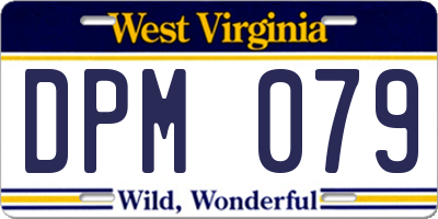 WV license plate DPM079