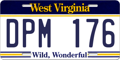 WV license plate DPM176