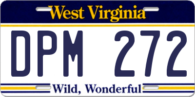 WV license plate DPM272