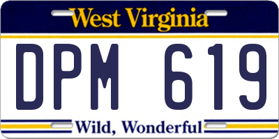WV license plate DPM619