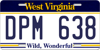 WV license plate DPM638