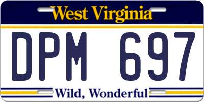 WV license plate DPM697