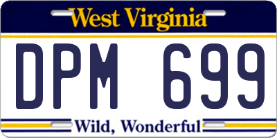 WV license plate DPM699