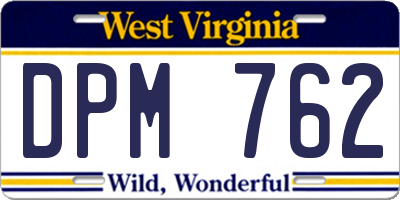 WV license plate DPM762