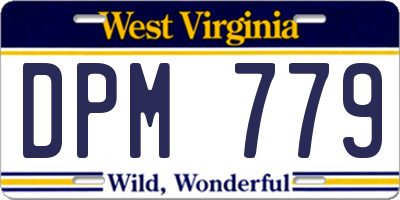 WV license plate DPM779