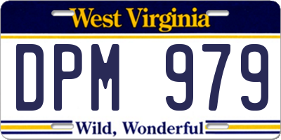WV license plate DPM979