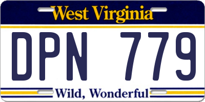 WV license plate DPN779
