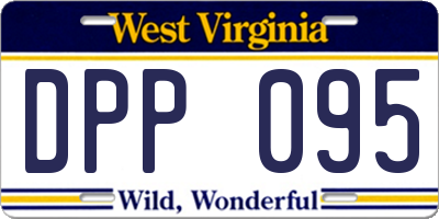 WV license plate DPP095