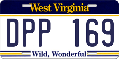 WV license plate DPP169