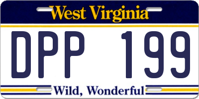 WV license plate DPP199