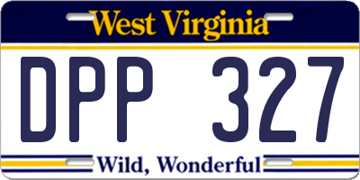 WV license plate DPP327