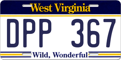 WV license plate DPP367