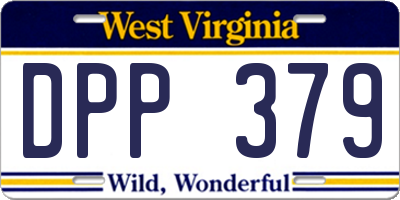 WV license plate DPP379