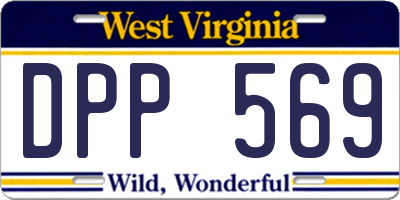 WV license plate DPP569