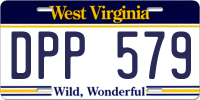 WV license plate DPP579