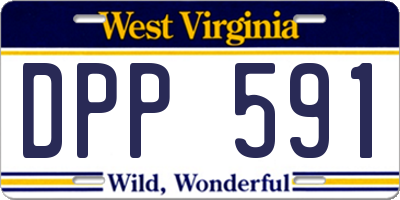 WV license plate DPP591