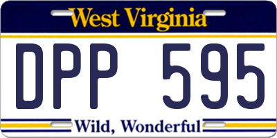WV license plate DPP595