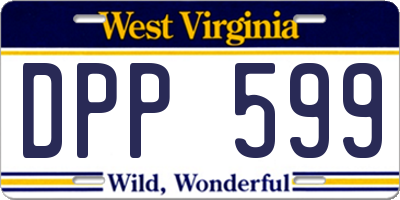 WV license plate DPP599