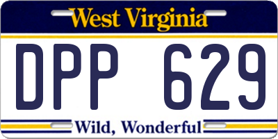 WV license plate DPP629