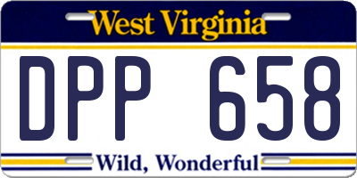 WV license plate DPP658