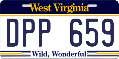 WV license plate DPP659