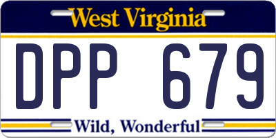 WV license plate DPP679