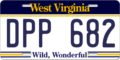 WV license plate DPP682