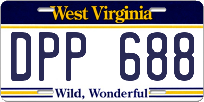WV license plate DPP688
