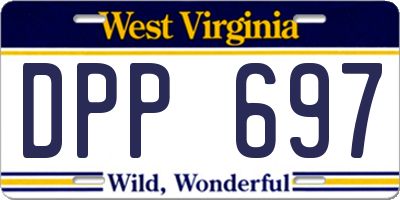WV license plate DPP697