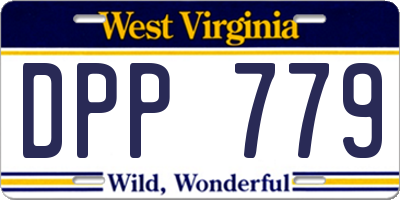 WV license plate DPP779