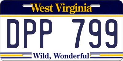 WV license plate DPP799