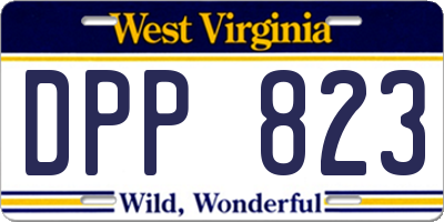 WV license plate DPP823