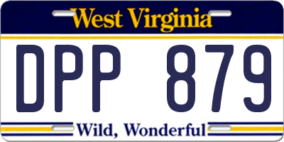 WV license plate DPP879
