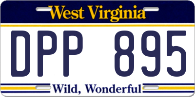 WV license plate DPP895