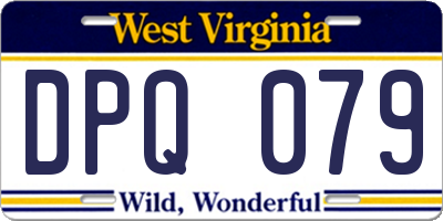 WV license plate DPQ079