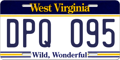 WV license plate DPQ095