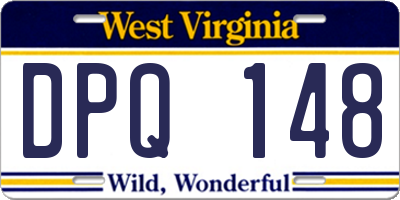 WV license plate DPQ148