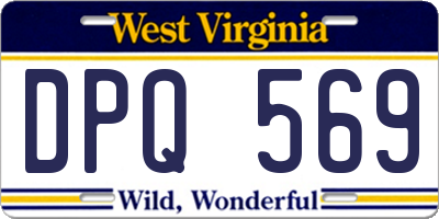 WV license plate DPQ569