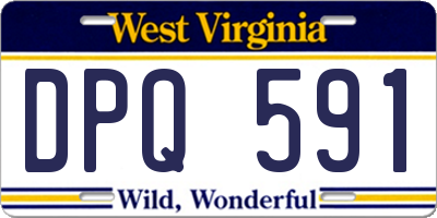 WV license plate DPQ591
