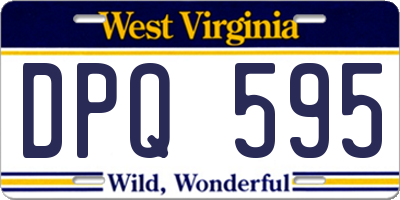 WV license plate DPQ595