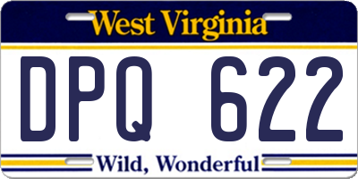 WV license plate DPQ622