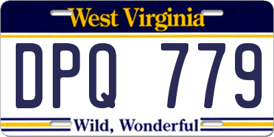 WV license plate DPQ779