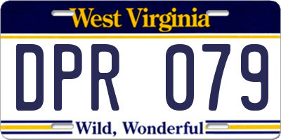 WV license plate DPR079