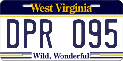 WV license plate DPR095