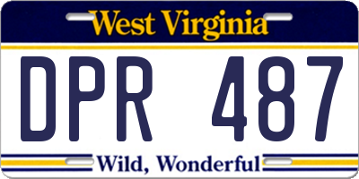 WV license plate DPR487