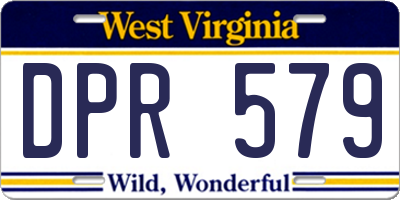 WV license plate DPR579