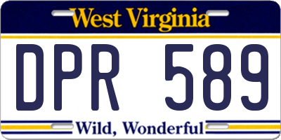 WV license plate DPR589