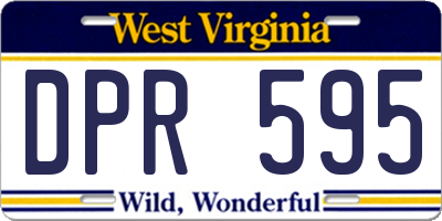 WV license plate DPR595