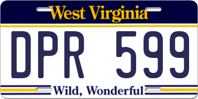 WV license plate DPR599